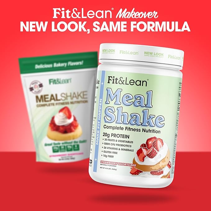 Fit & Lean Meal Shake, Fat 0.8 lbs (365 g),10 g),10 Servings