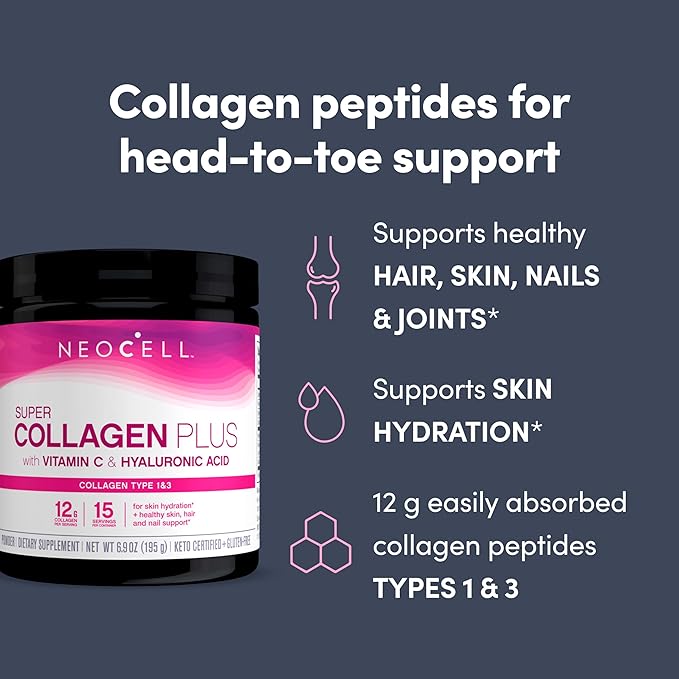 NeoCell Super Collagen Plus With Vitamin 6.9 oz., 1 Canister
