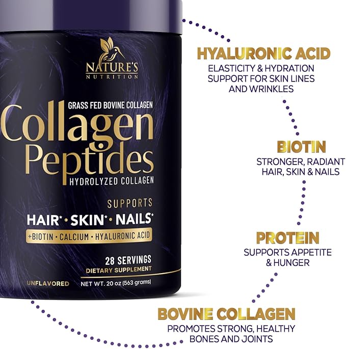 Collagen Peptides Powder 20g With Hyaluronic 28 Servings