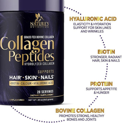 Collagen Peptides Powder 20g With Hyaluronic 28 Servings