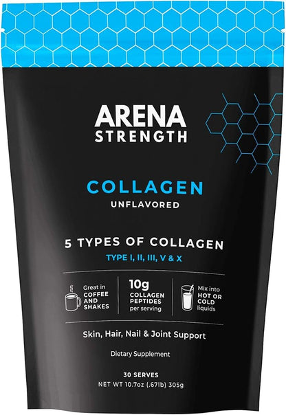 Arena Strength Collagen Peptides, 5 Types