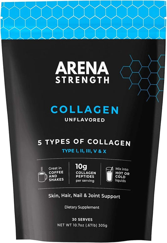 Arena Strength Collagen Peptides, 5 Types