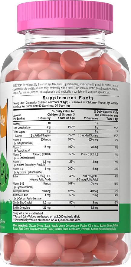 Carlyle Kids Multivitamin Gummies with Probiotics 60 Chewables