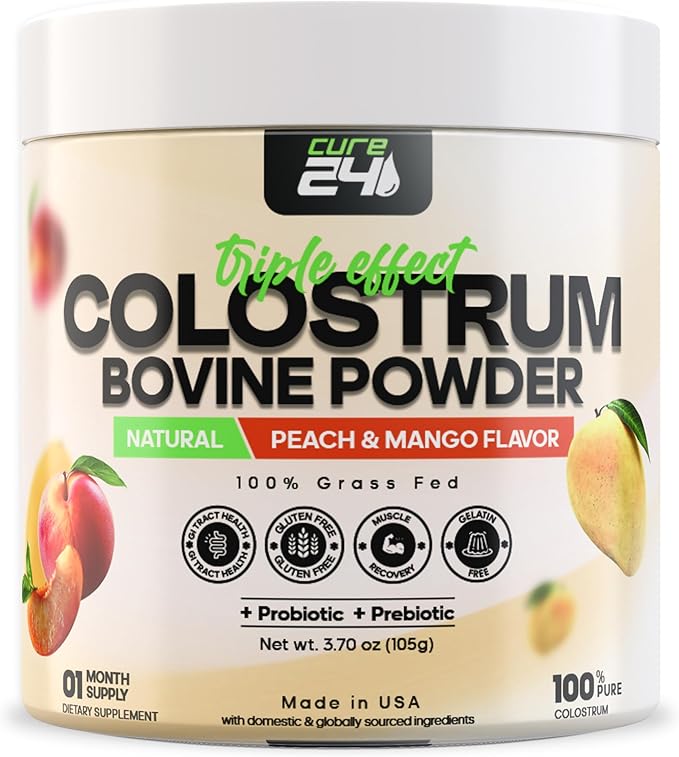 Bovine X3 Colostrum Supplement Powder 100% Pure