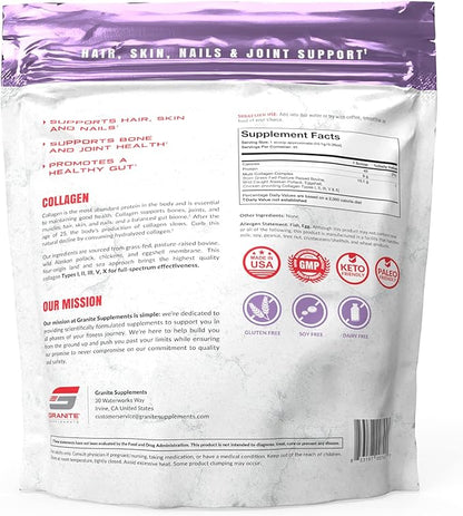 Granite Supplements Multi Collagen Peptides (45 Servings)