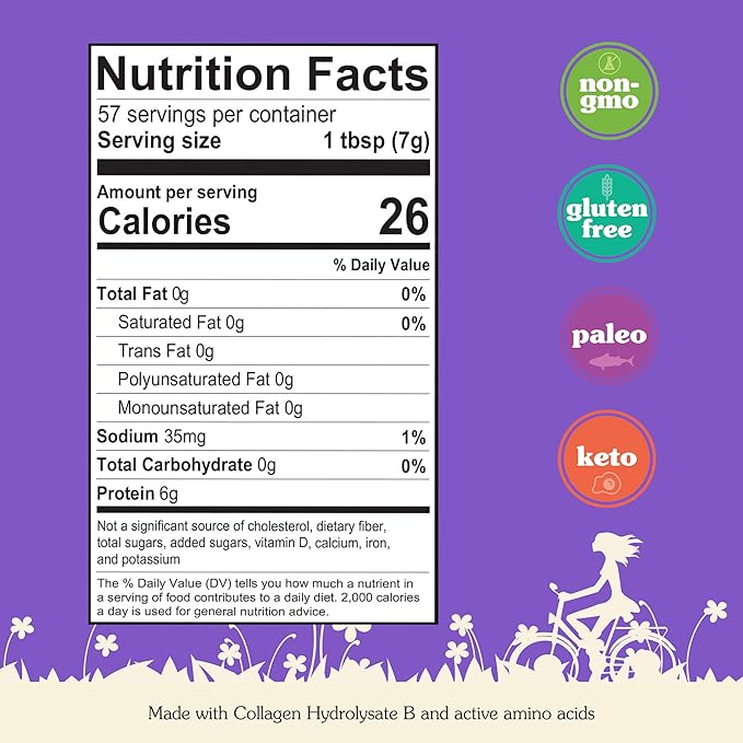 Nunaturals Collagen Peptides Powder (Type I, 14 oz