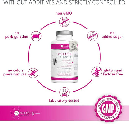 Grass Fed Hydrolyzed Collagen Peptide Complex 1000mg, 90 90 Servings.