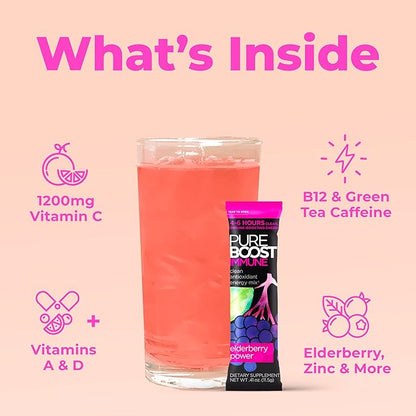 Pureboost Immune Clean Energy Drink Mix: 1200 mg 28 Vitamins, 30 Count)