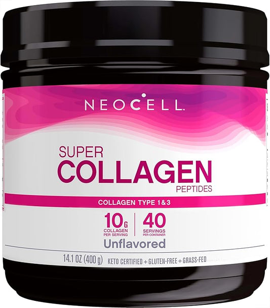 NeoCell Super Collagen Peptides, 10g Collagen 14.1 oz., 1 Canister