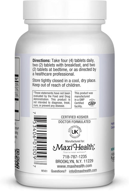 Maxi Health Calcium Magnesium Supplement D3 and (90 Tablets)