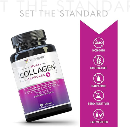 Vitauthority Multi Collagen Pills for Women 30 Servings
