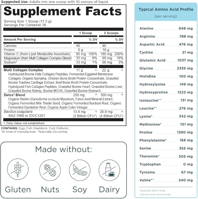 Ancient Nutrition Advanced Collagen Powder Protein 36 Servings