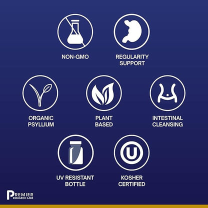 Premier Research Labs Psyllium Fiber 180 Plant-Source