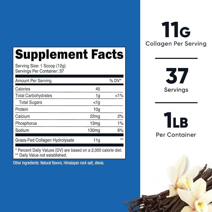 Nutricost Grass-Fed Collagen Powder 1LB (454