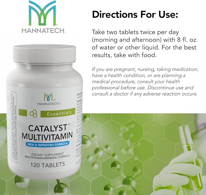 Mannatech Catalyst Multivitamin 120 Tablets, Maximize