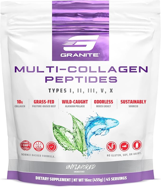 Granite Supplements Multi Collagen Peptides (45 Servings)
