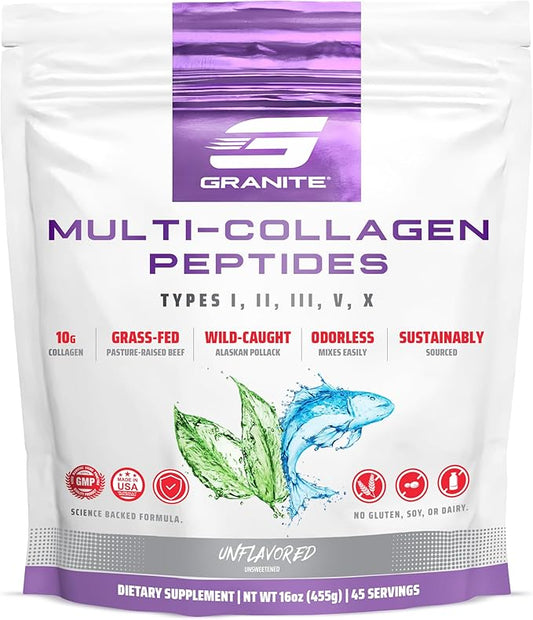 Granite Supplements Multi Collagen Peptides (45 Servings)