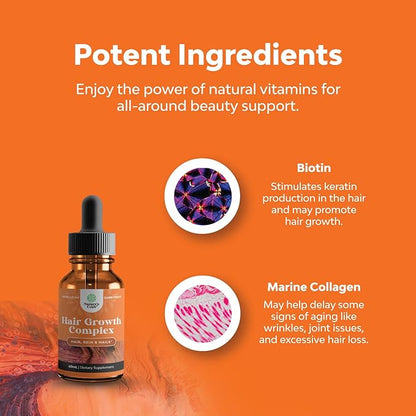 Collagen Biotin Drops for Hair Growth