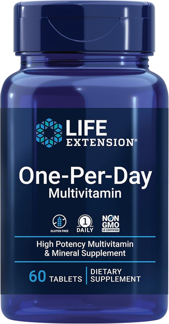 Life Extension One-Per-Day Multivitamin 60 Tablets 60 Capsules
