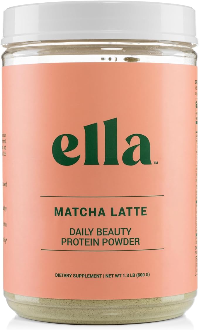 Ella Matcha Latte Collagen Protein Powder 20 Servings
