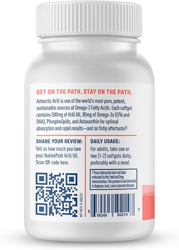 NativePath: Antarctic Krill Oil Omega-3 Fatty 90-Day Supply