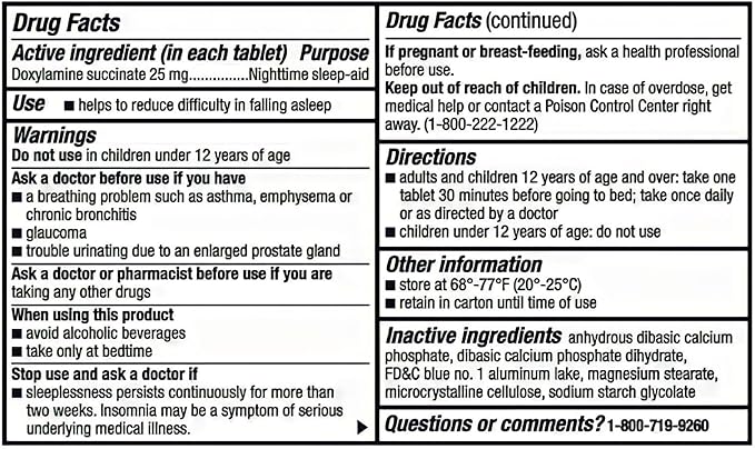 berkley jensen Sleep Aid (192 Tablets) 25 mg