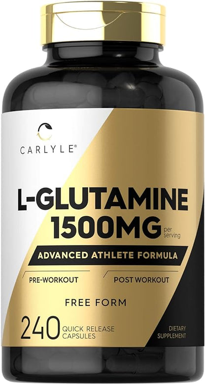 Carlyle L Glutamine Capsules 1500mg | 240 Count