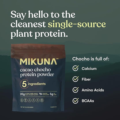 Mikuna Vegan Protein Powder (Cacao, 10 Servings)