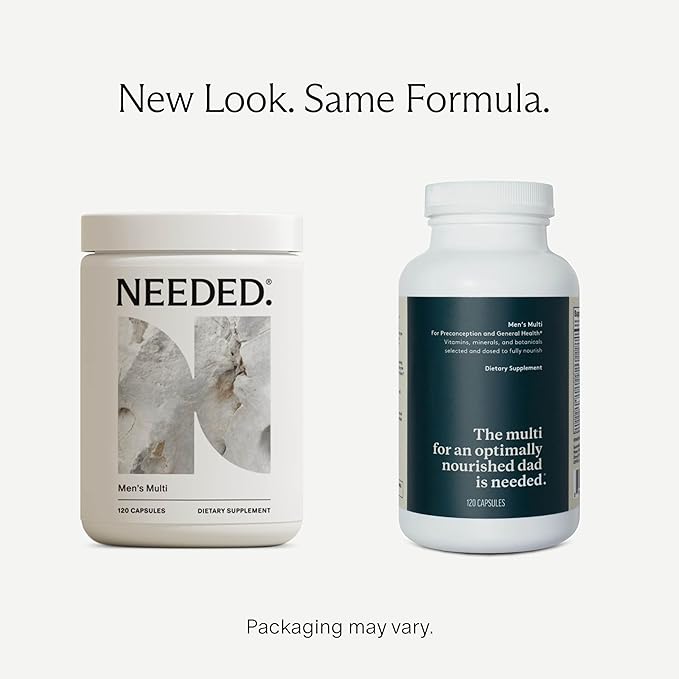 Needed. Men's Multivitamin 2,000IUs of D3, Immune, B12, Selenium