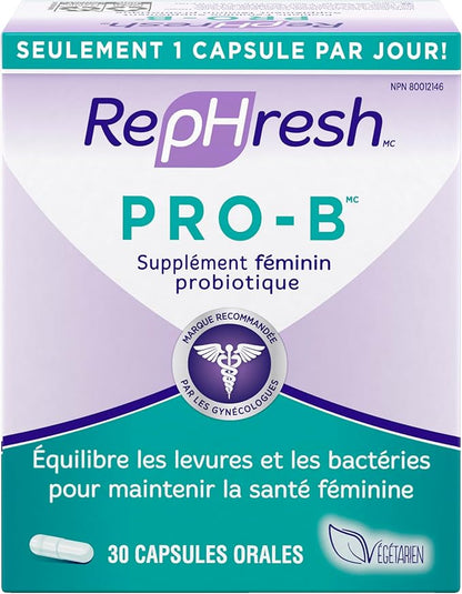 Rephresh Pro-B Probiotic Supplement for Women, 30 Oral