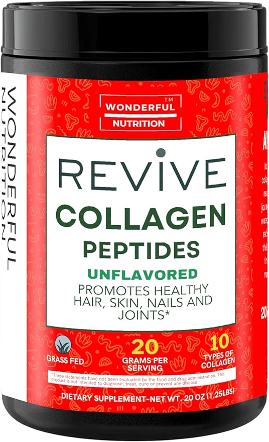 Collagen Peptides Powder, Unflavored Hydrolyzed Collagen 20Oz.