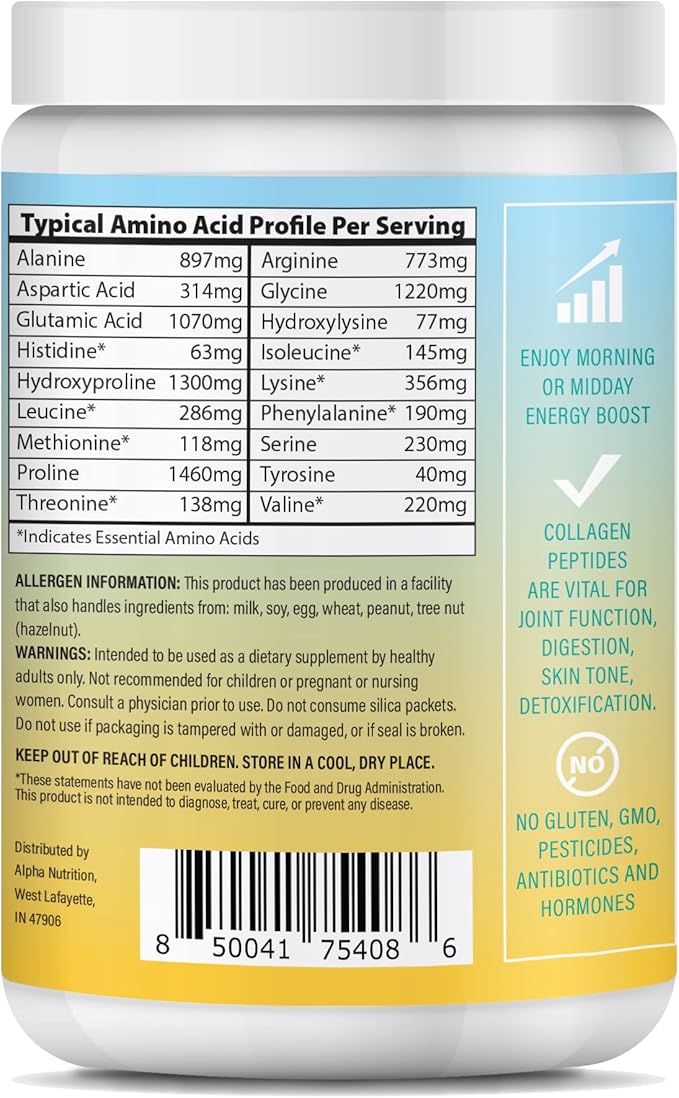 Peptide Energy Collagen Powder Hair, Nail, 8.92 oz