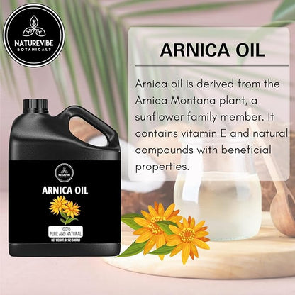 Naturevibe Botanicals Arnica Oil 32 Ounces 100% Pure