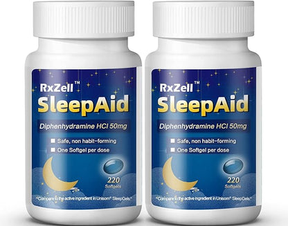 Sleep Aid, Diphenhydramine HCl 50mg, 440 Softgels