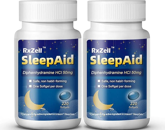 Sleep Aid, Diphenhydramine HCl 50mg, 440 Softgels
