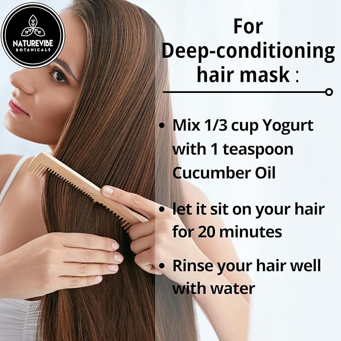 Naturevibe Botanicals Cucumber Seed Oil 32 Ounces 100% Pure