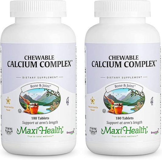 Maxi Health Chewable Calcium Complex 1000 mg D3 (1000 (1000 IU) (400 mg) 180 Count 2)
