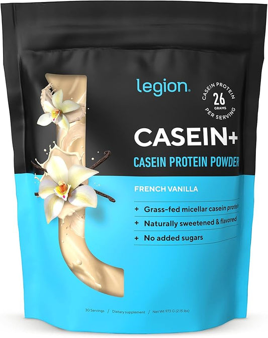 LEGION Casein+ Casein Protein Powder (French Vanilla) (30 Servings)