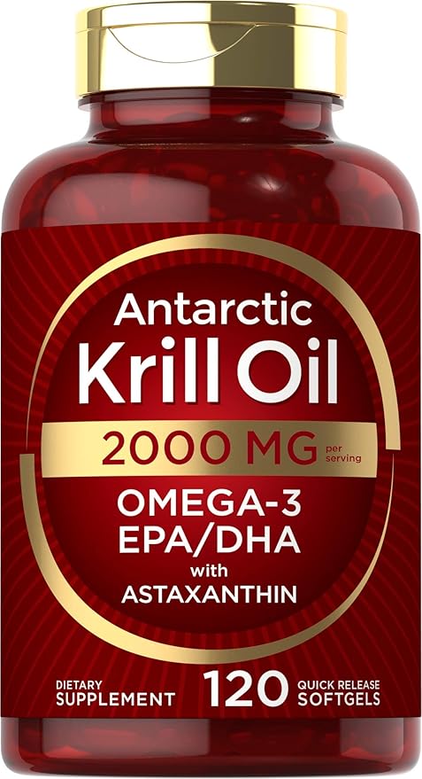 Carlyle Antarctic Krill Oil 2000 mg 120 Softgels Omega-3 EPA,