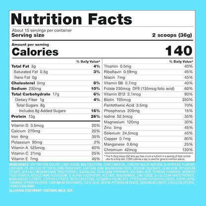 Naturade Total Soy Protein Powder 13g Protein 140Cal per (15 Servings)