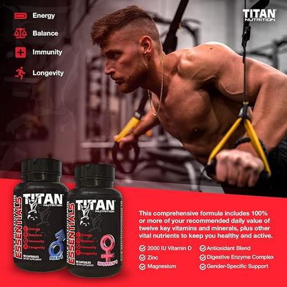 Titan Nutrition Essentials Women’s Daily Multivitamin, 180 Ct