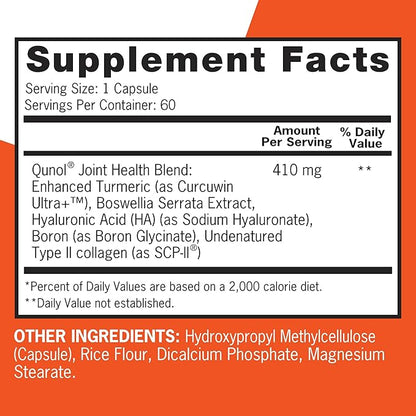 Qunol 5-in-1 Joint Support Supplement, Fast 60 Count
