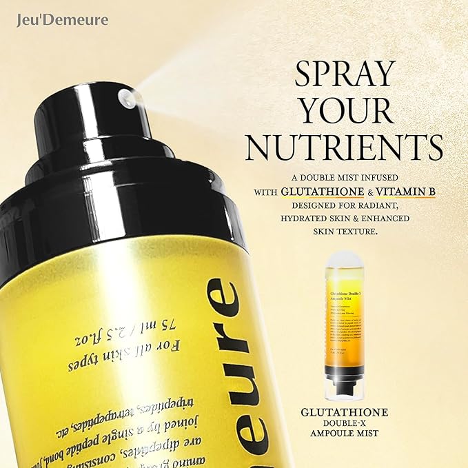 JEU'DEMEURE Glutathione Double-X Ampoule Luminous Dewy 5% Niacinamide, 2.5 fl.oz