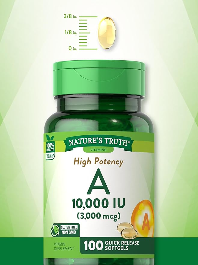 Vitamin A 10000 IU Softgels 100 Count