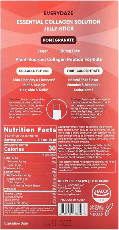 EVERYDAZE Essential Collagen Solution Jelly Stick 10 Packs