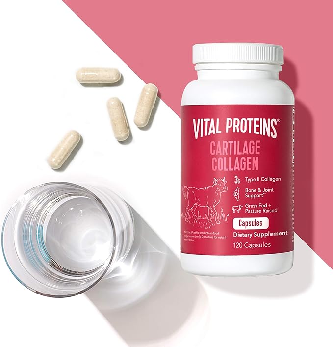 Vital Proteins Cartilage Collagen Pills, Type 750 mg 120 Capsules