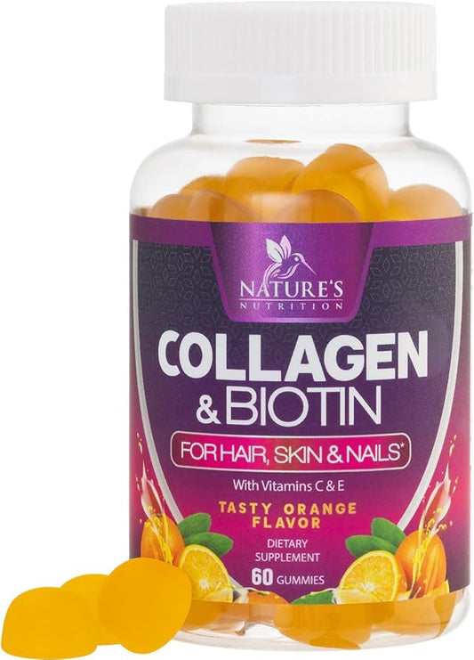 Collagen Peptides - Hair Supplements 60 Count