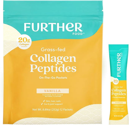 Further Food Vanilla Collagen Peptides Powder 1 & 3 Protein, 8.89 oz