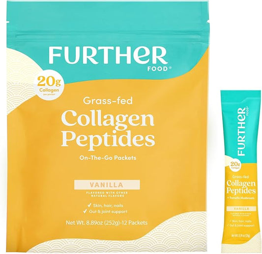 Further Food Vanilla Collagen Peptides Powder 1 & 3 Protein, 8.89 oz