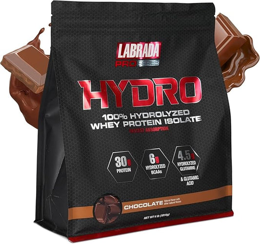 Labrada Hydro 100% Pure Hydrolyzed Whey 47 Servings 4lb (Chocolate)